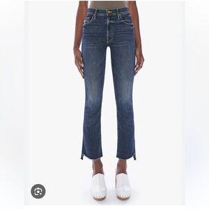 MOTHER The Insider Crop Step Fray in Teaming Up